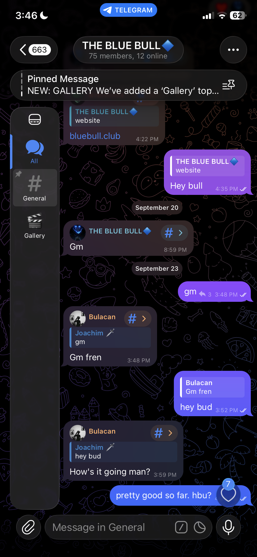 Blue Bull Telegram community